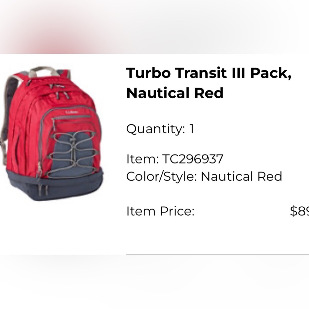 LLBean Backpack